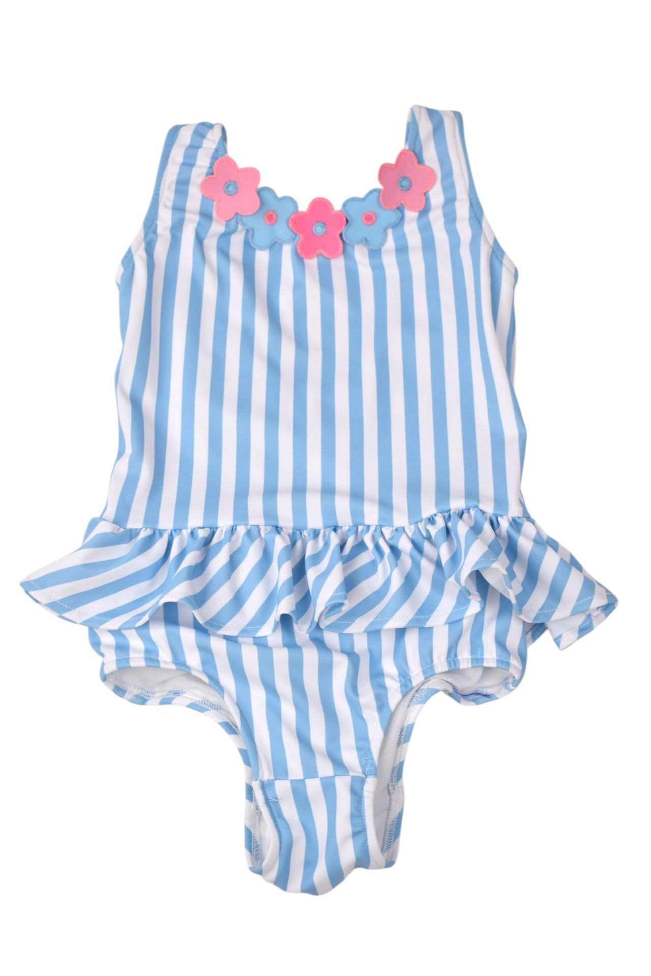 Funtasia Too Flowers Ruffle Swimsuit 74352 blue 5112