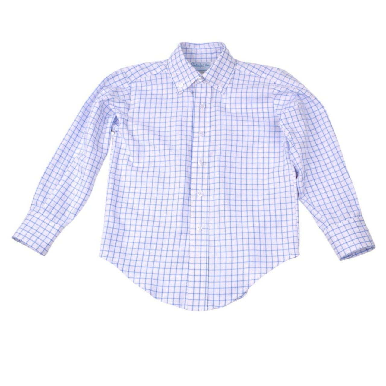 Funtasia Too Button Down Shirt Blue Check 73002D-Blue 5112