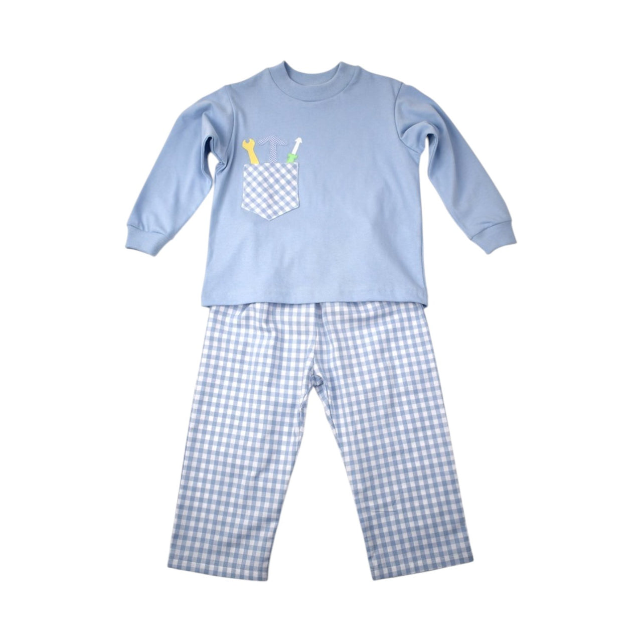 Funtasia Too Tools in a Pocket Long Sleeve Tee & Blue Check Pants 75620/75621 5207