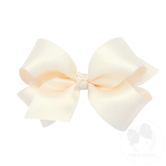 Wee Ones Medium French Satin Hair Bow