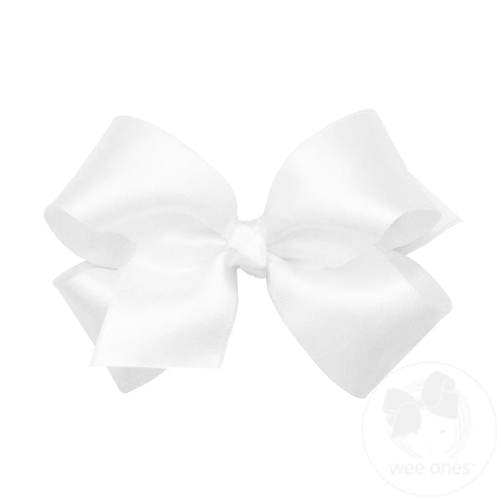 Wee Ones Medium French Satin Hair Bow
