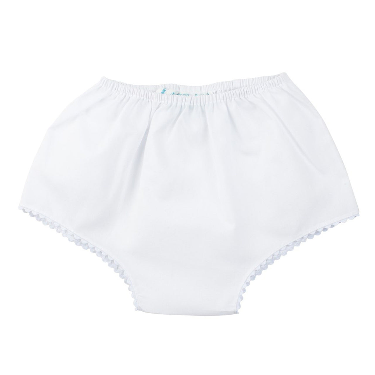 Feltman Brothers White Diaper Cover W/White Ric Rac 5701/4603