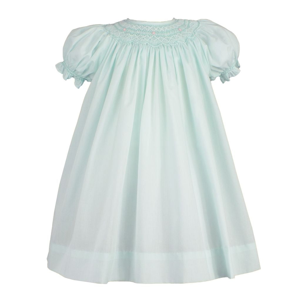 Petit Ami Daygown Bishop Smocked Dress W/Pearls5839 5212