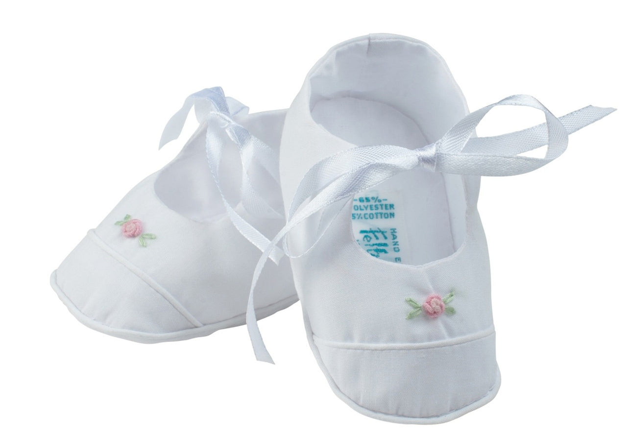 Feltman Brothers Girls Rose Garden Ribbon Booties 5901 4607