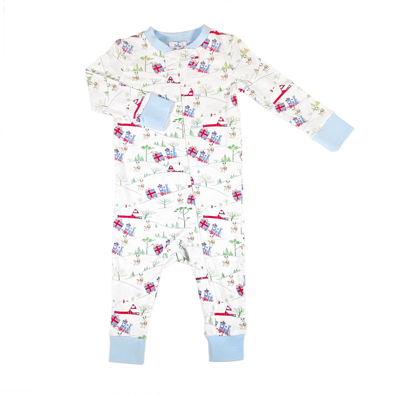 Ishtex Christmas Train Playsuit 5F173 5210