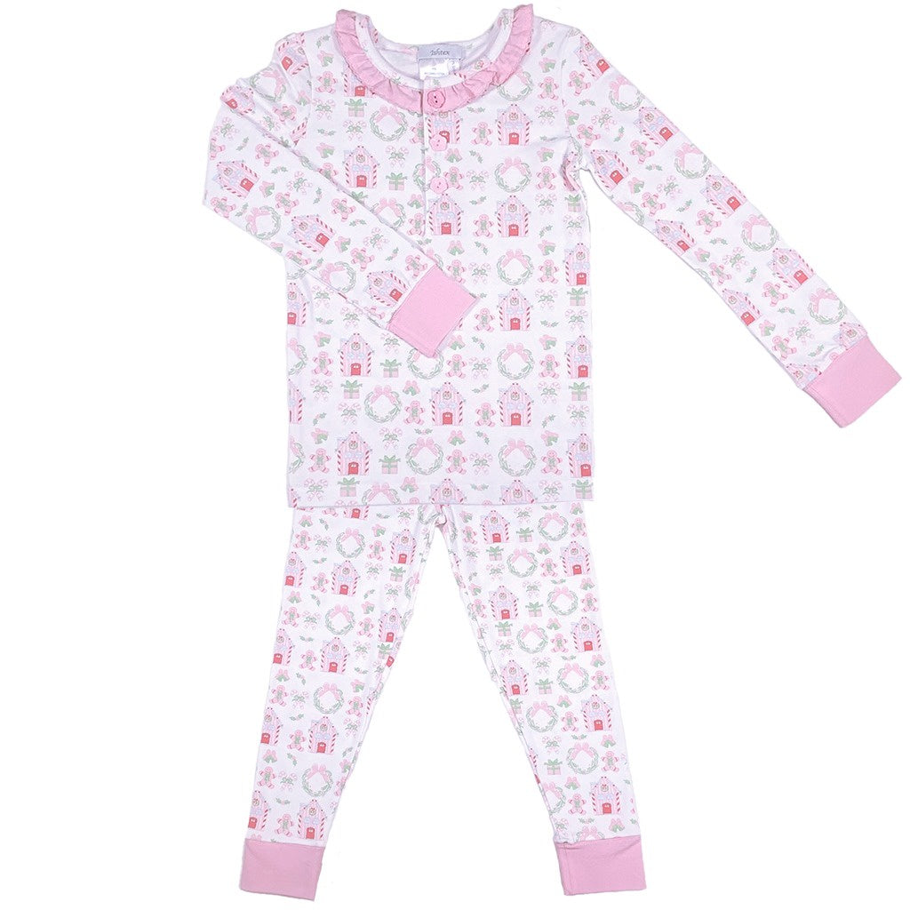 Ishtex Gingerbread Girl's PJ Set 5F178 5210