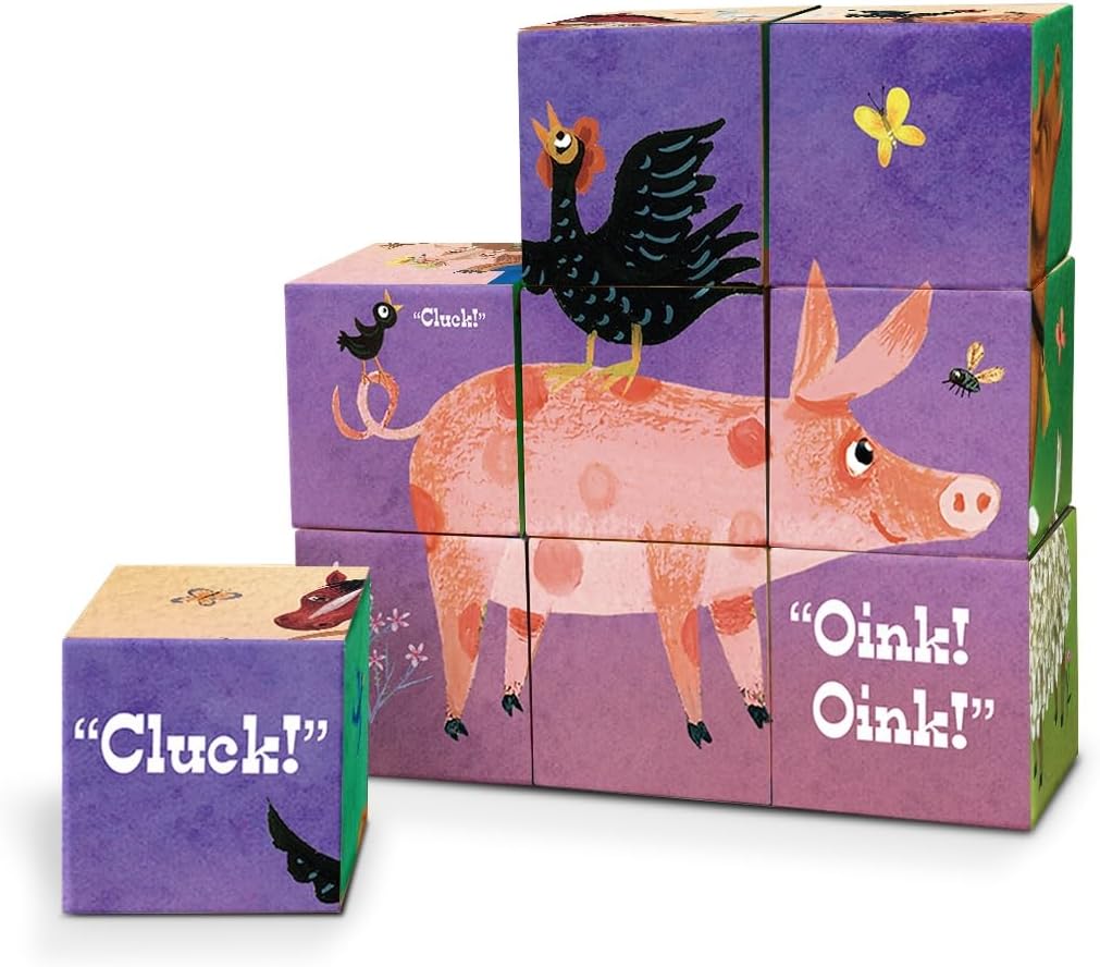 Yottoy Little Blue Truck Puzzle blocks