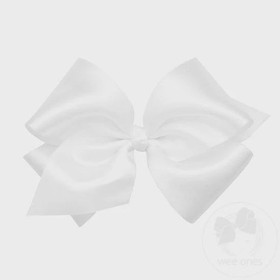 Wee Ones King French Satin Hair Bow