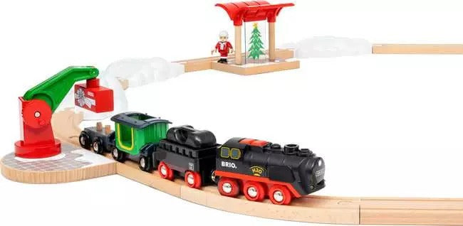 Ravensburger Brio Christmas steaming train set