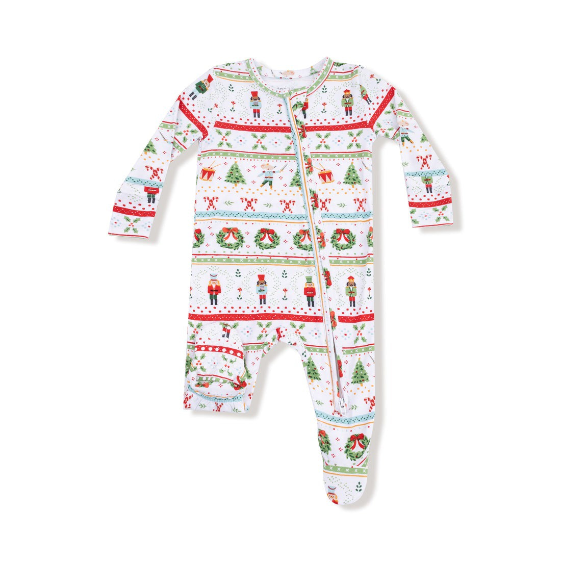 Angel Dear Nutcracker Fair Isle 2 Way Zipper Footie 651-F25-NFI 5209