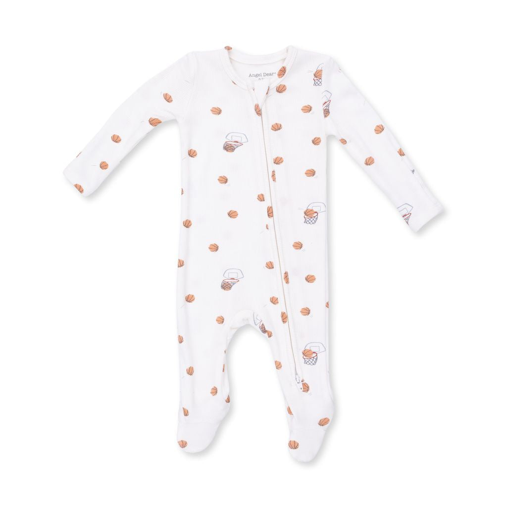 Angel Dear Mini Basketballs - 2 Way Zipper Footie 651-F26-MBB