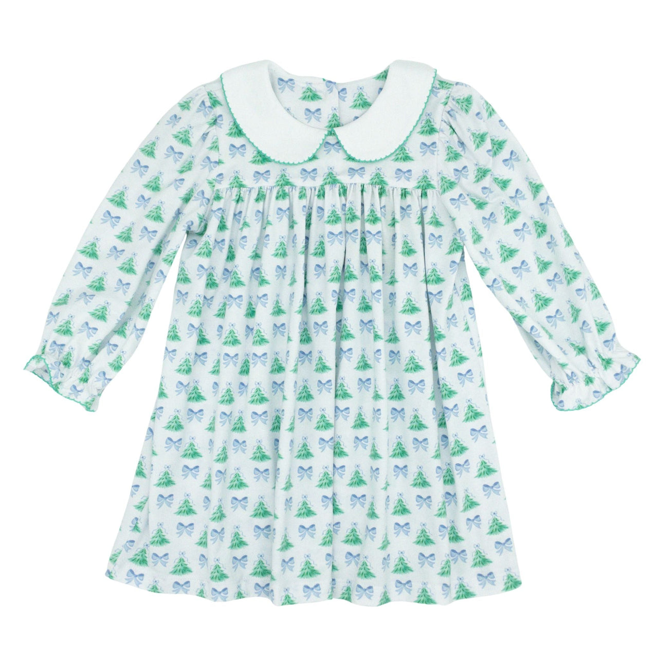 Sage & Lilly Christmas Tree Knit Peter Pan Collar Dress 8593 5108