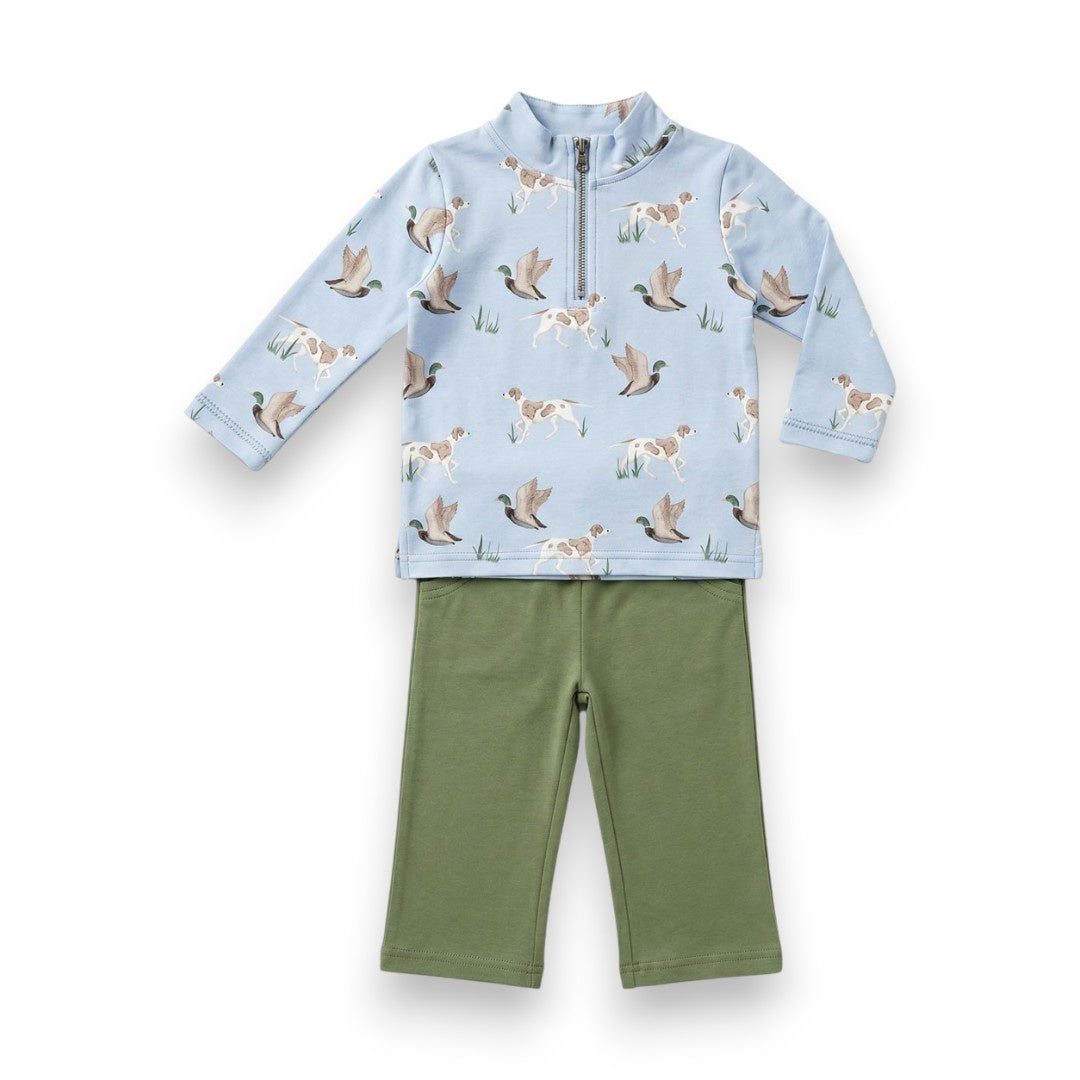 Ishtex Duck Hunt Boys Quarter Zip Pants Set 6F106 5309