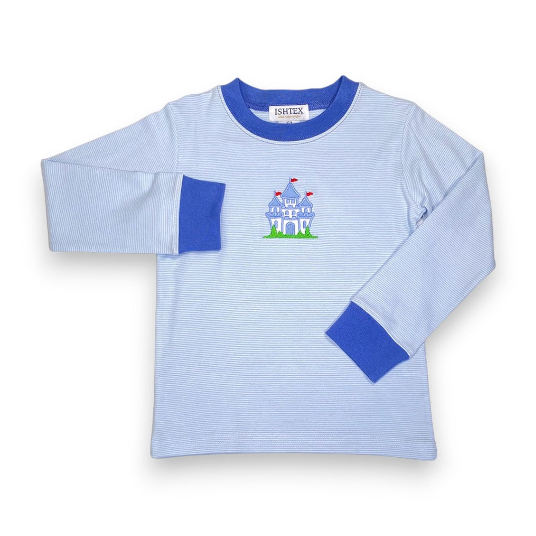 Ishtex Castle Applique Boy's T-Shirt 6F137 5309