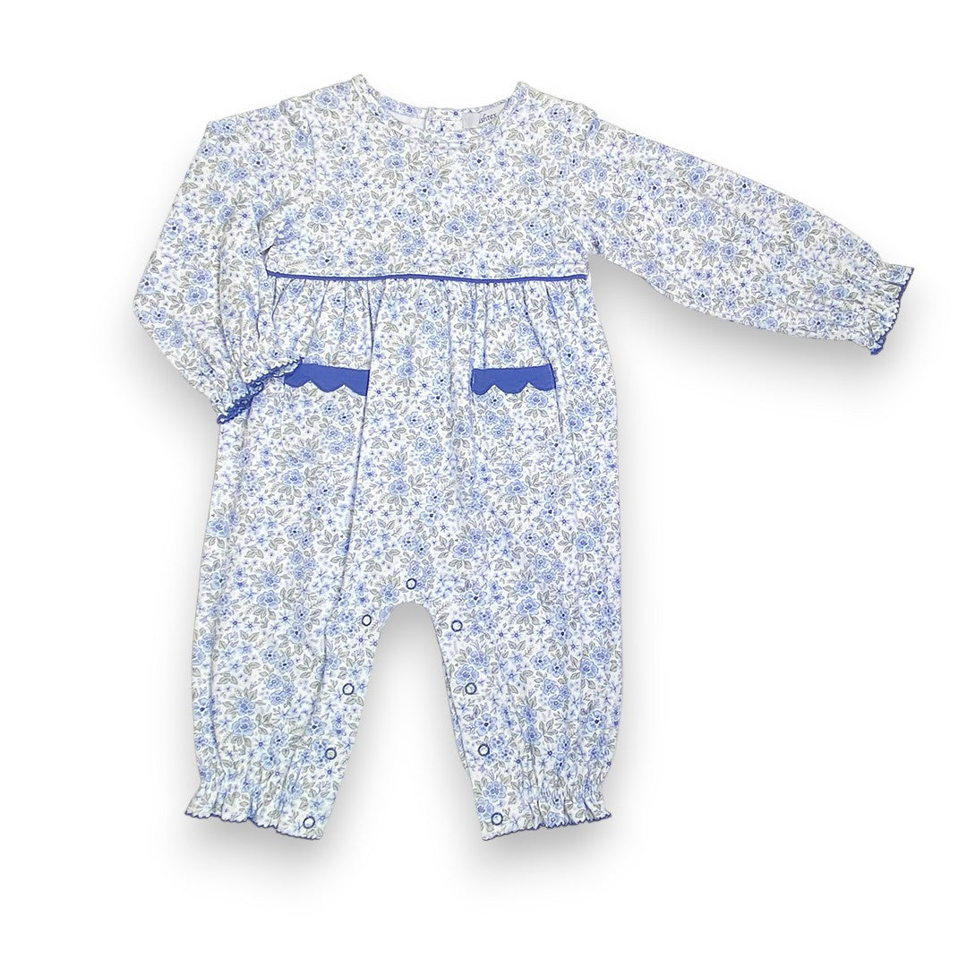 Ishtex Ditsy Flower Girl's Romper 6F090- 5309