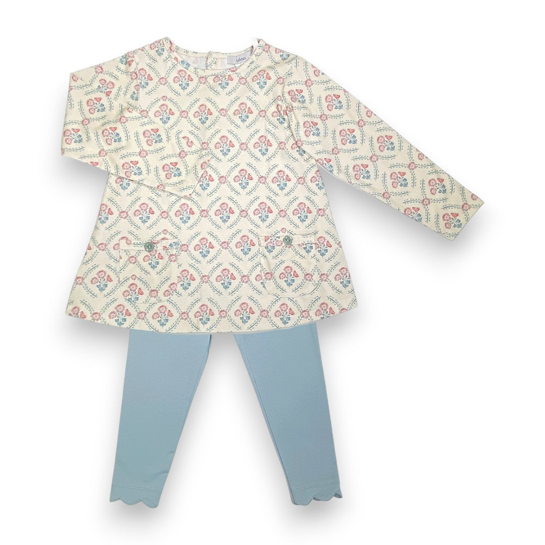 Ishtex Mum Flower Girl's Legging Set 6F096 5309