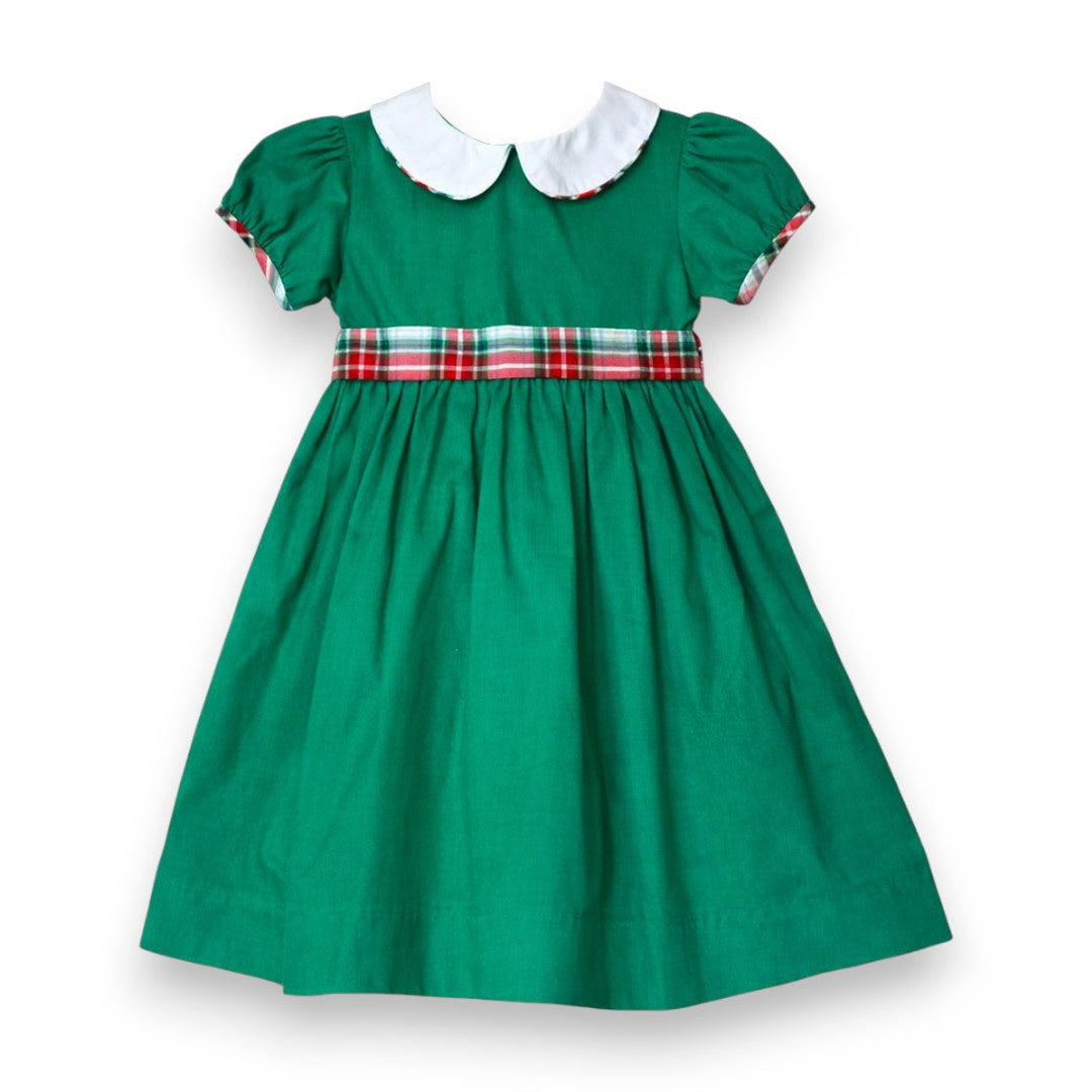Ishtex Green Corduroy Dress 6F131 5309