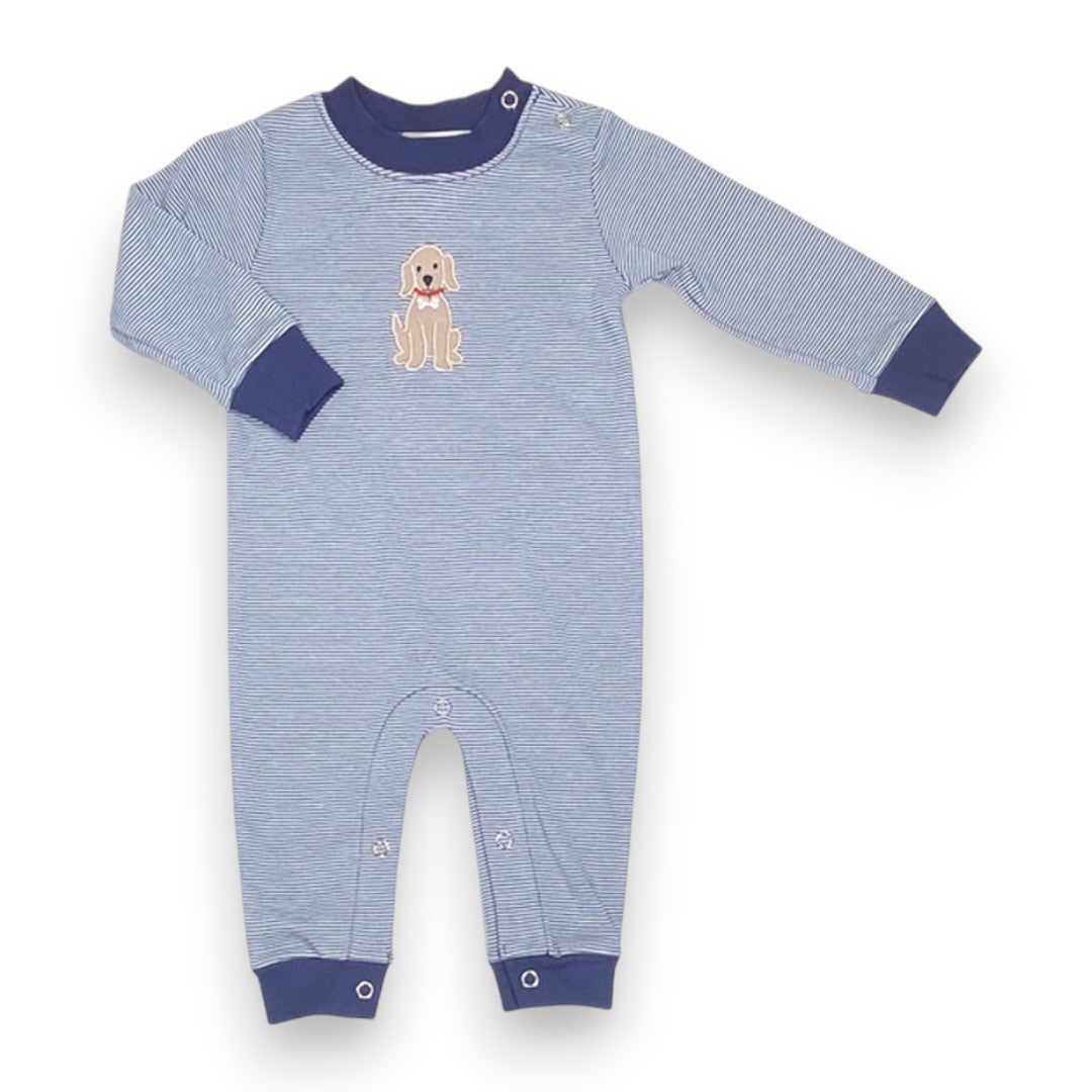 Ishtex Dog Applique Boy's Romper 6F140 5309