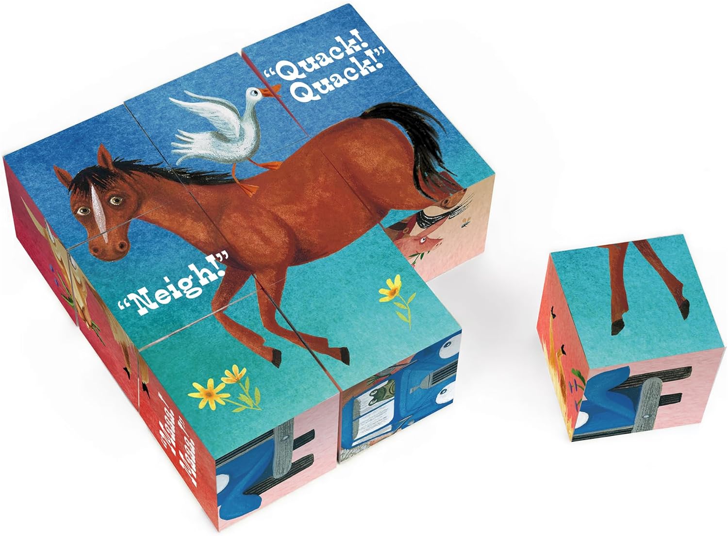 Yottoy Little Blue Truck Puzzle blocks