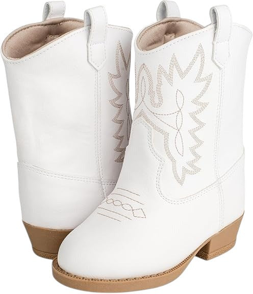 Baby Deer Miller White Cowboy Boot 6205