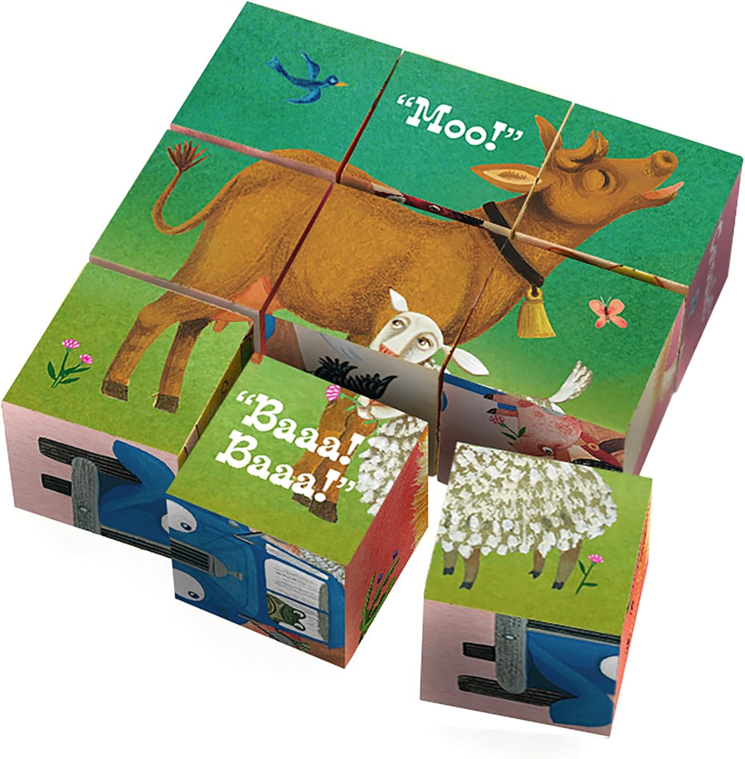 Yottoy Little Blue Truck Puzzle blocks