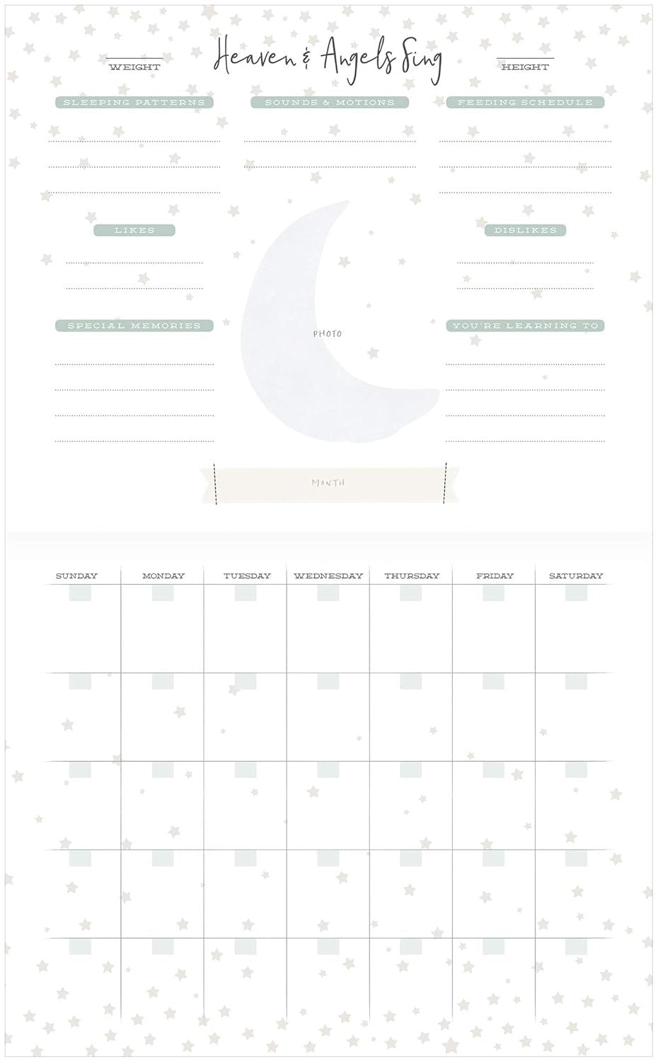 C.R.Gibson Little Blessing first year calendar