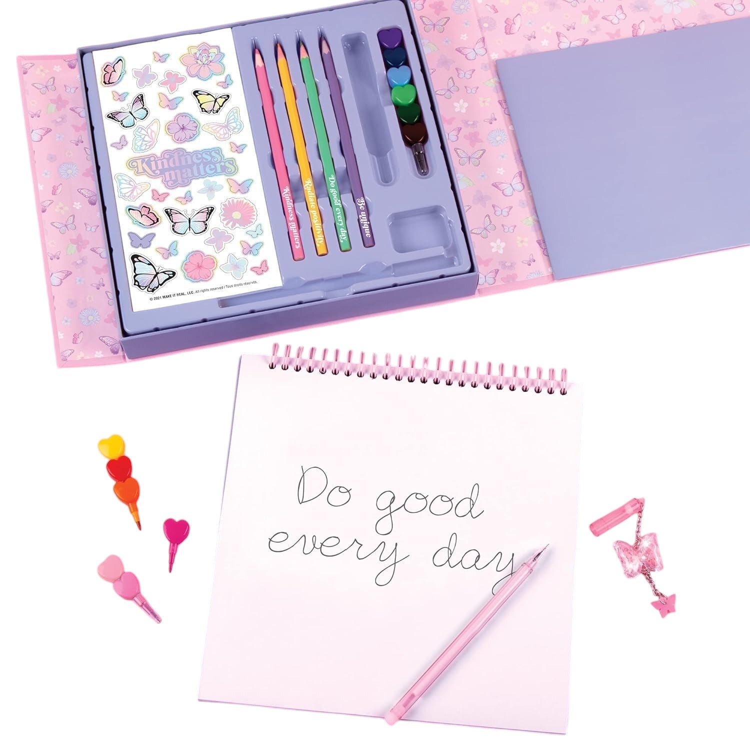 Make it Real Butterfly Sketchbook and Drawing Set