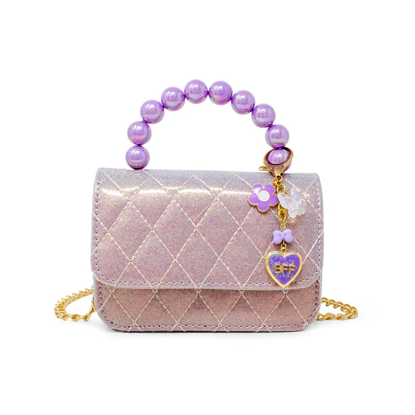 Tiny Treats Quilted BFF Blossom Pearl Handle Handbag