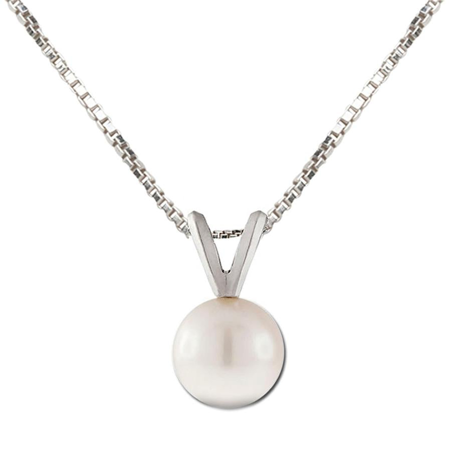 Cherished Moments Sterling Silver Pearl Pendant Necklace 14" TCN-906