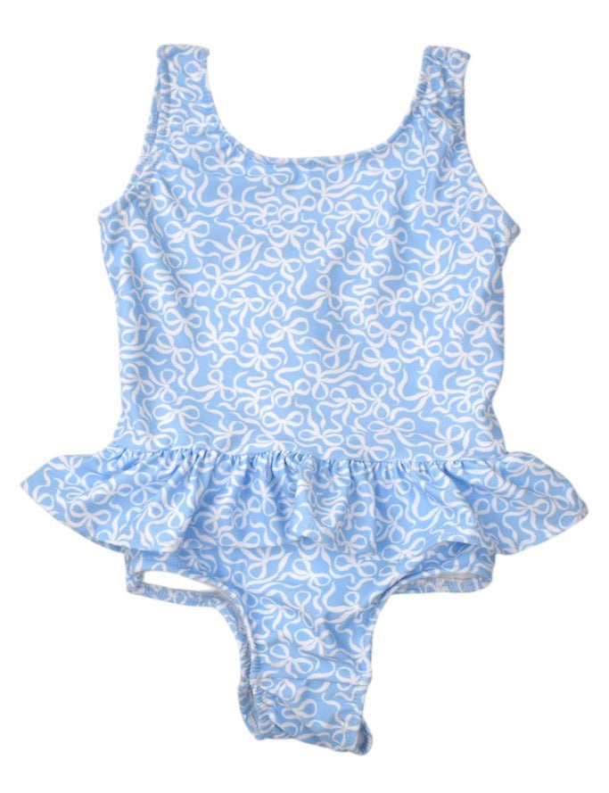 Funtasia Too Blue Bows Ruffle Swimsuit 78150 5212