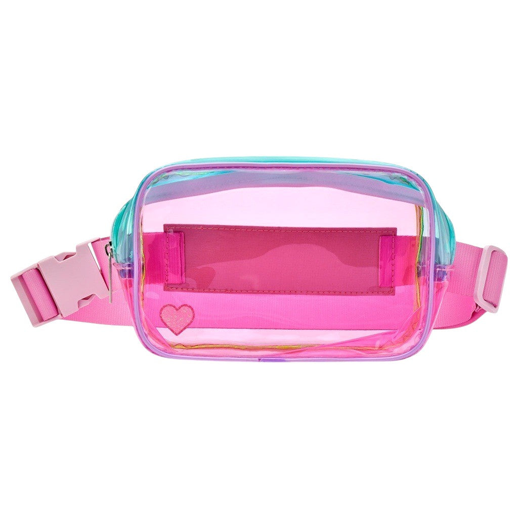 Iscream Color Block Clear Belt Bag