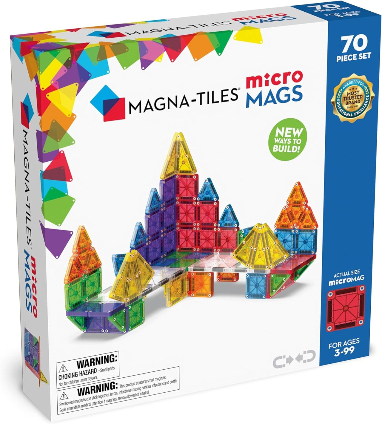 Magna-Tiles micro MAGS 70 piece