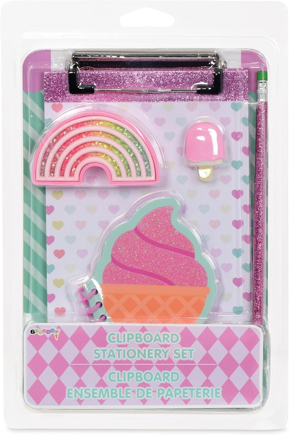 Iscream Clipboard Stationery Set - Ice Cream