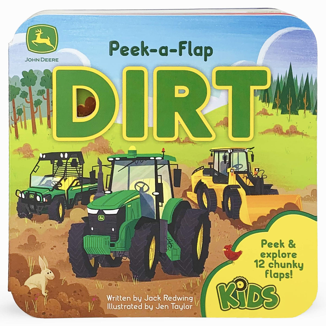 CottageDoorPress John Deere Kids Dirt (Peek-a-Flap)