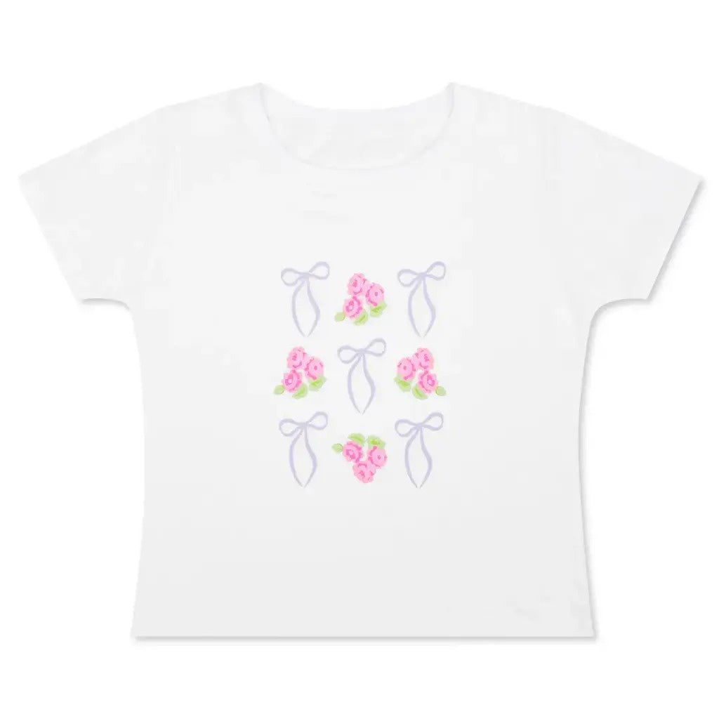 Iscream Forever Floral Boxy Tee Shirt