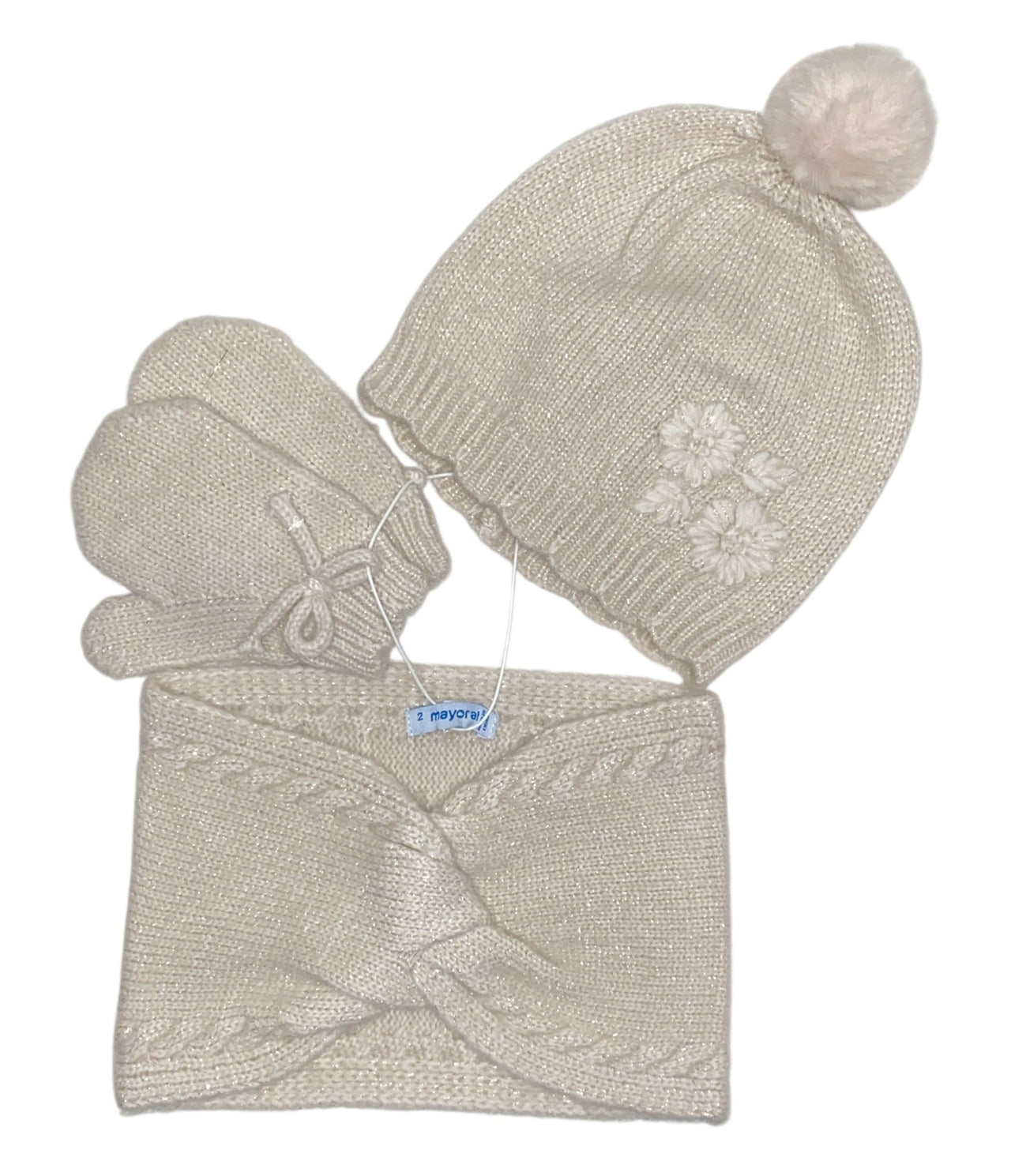 Mayoral Sand Hat/Scarf/Mitten  Set 5208