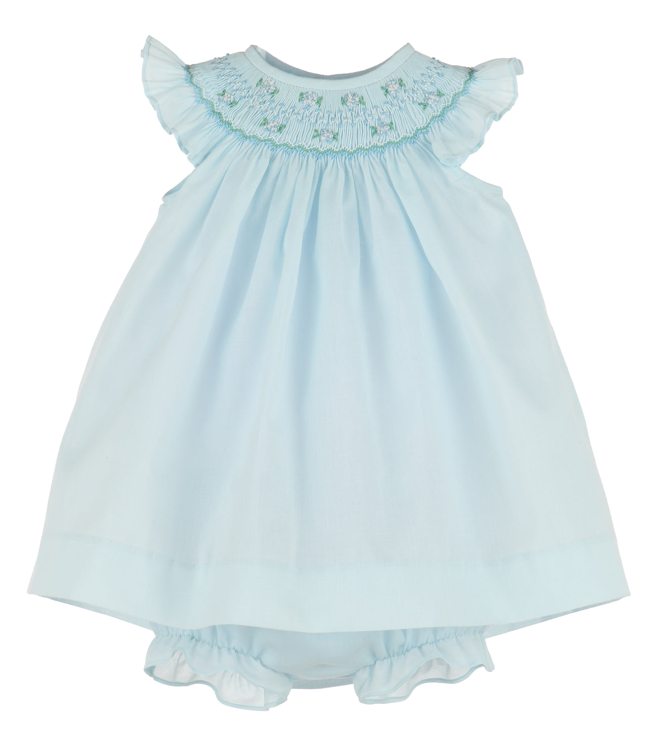 Luli & Me Enchanting Smock Bishop Blue 8722-BL 5202