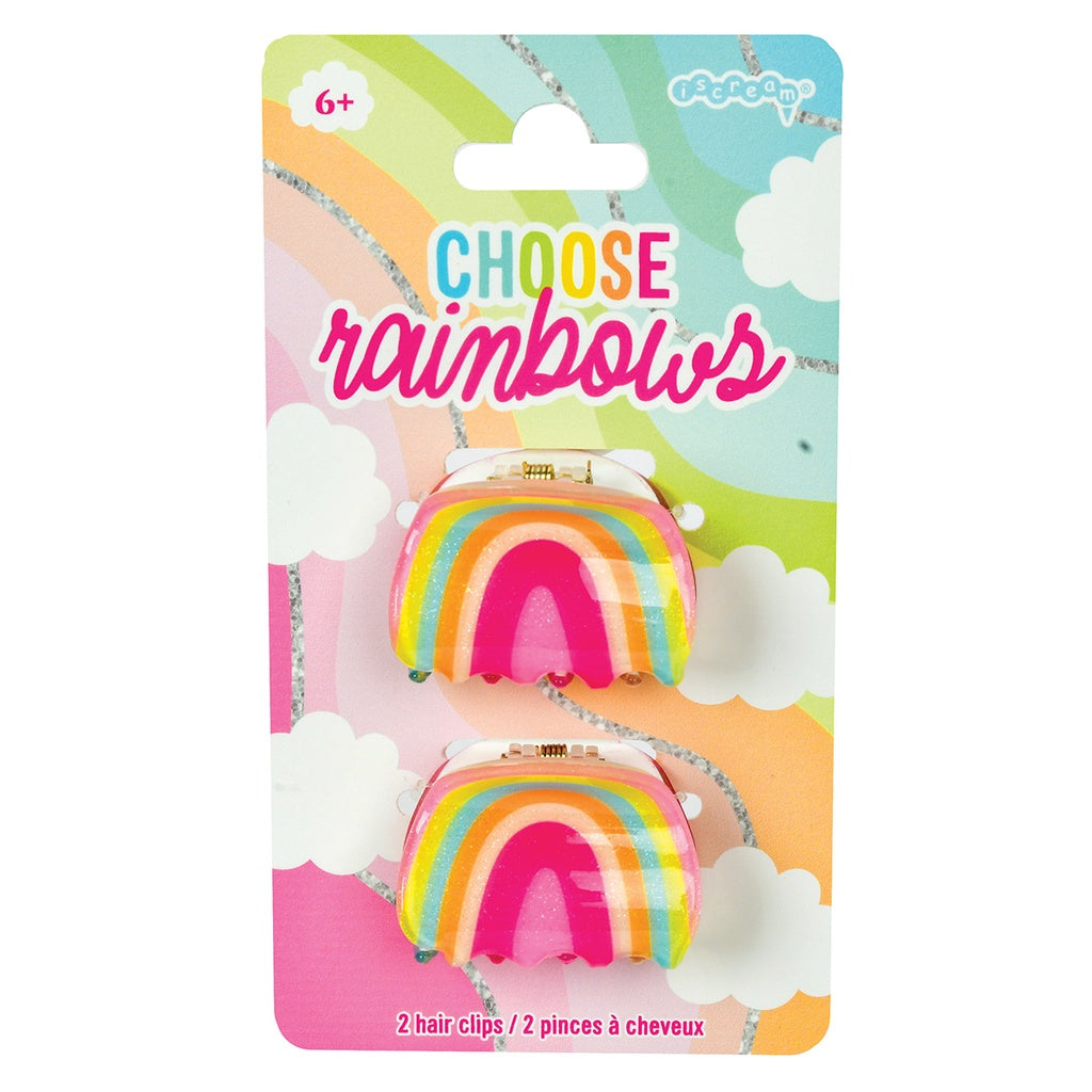 Iscream Rainbow Hair Clips (2 Pack)