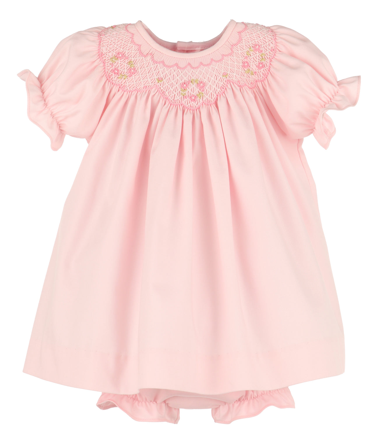 Luli & Me Classic Smock Bishop Pink 8804 5206