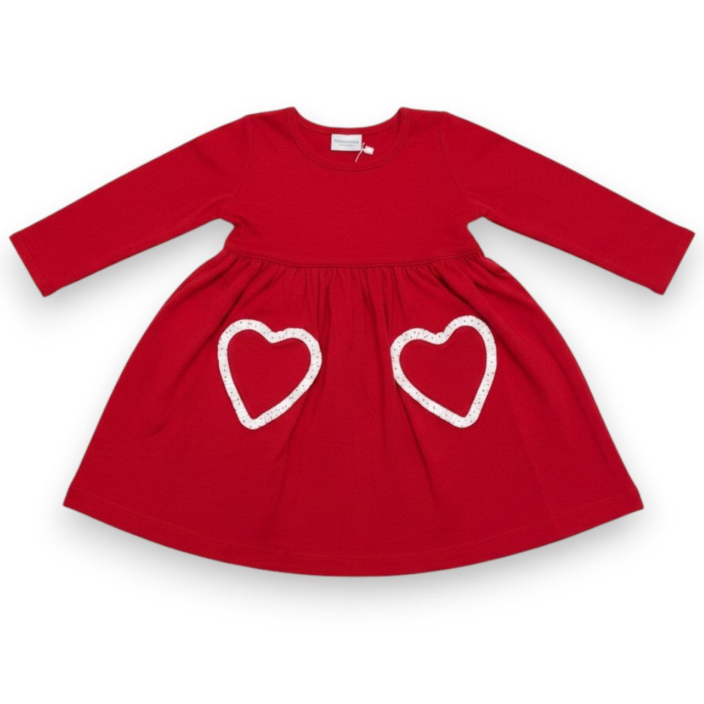 Squiggles L/S Popover Dress w/Red Ruffles 190/37 5307