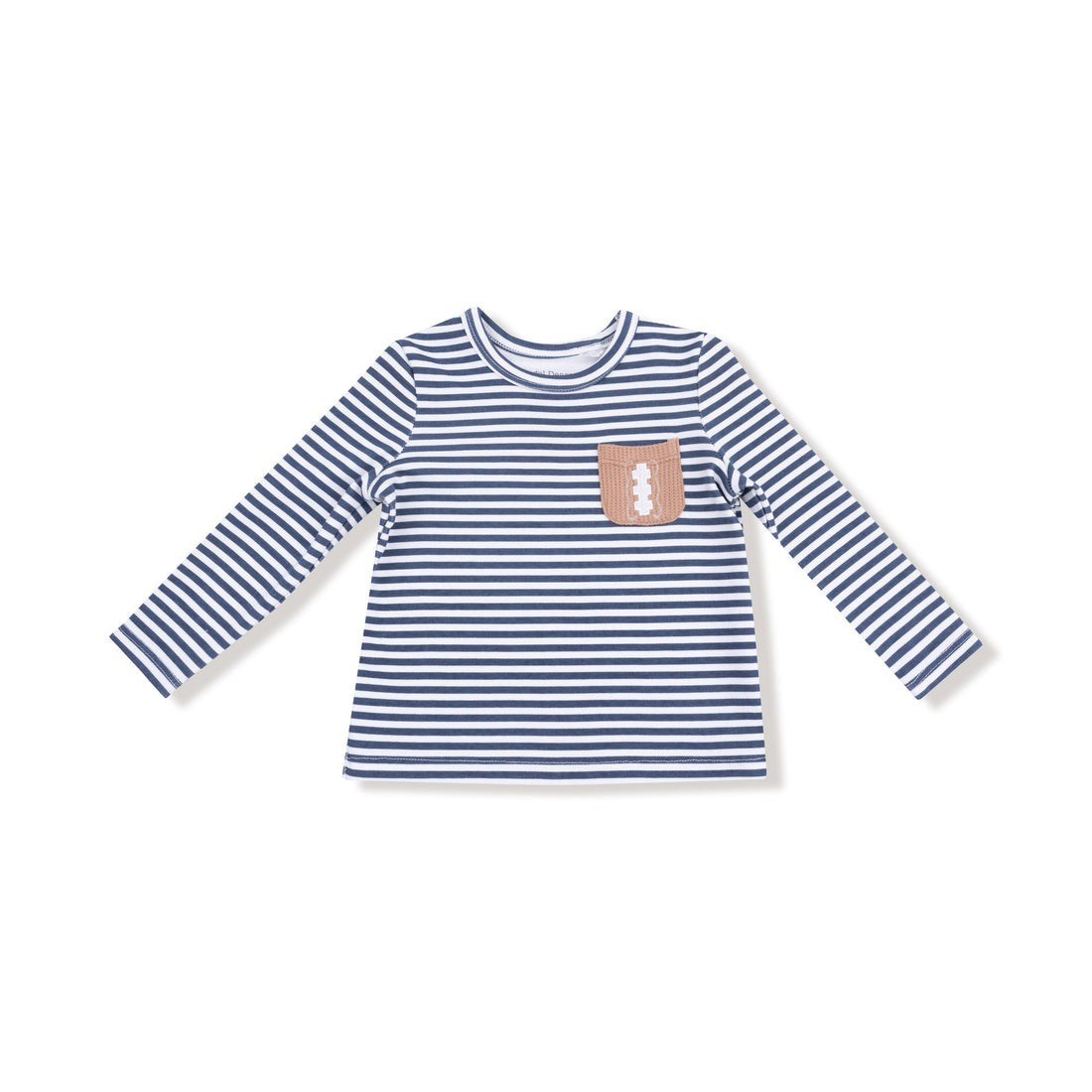 Angel Dear Stripes W/Football Organic Cotton Jersey Uni L/S Shirt 945-F25 5208