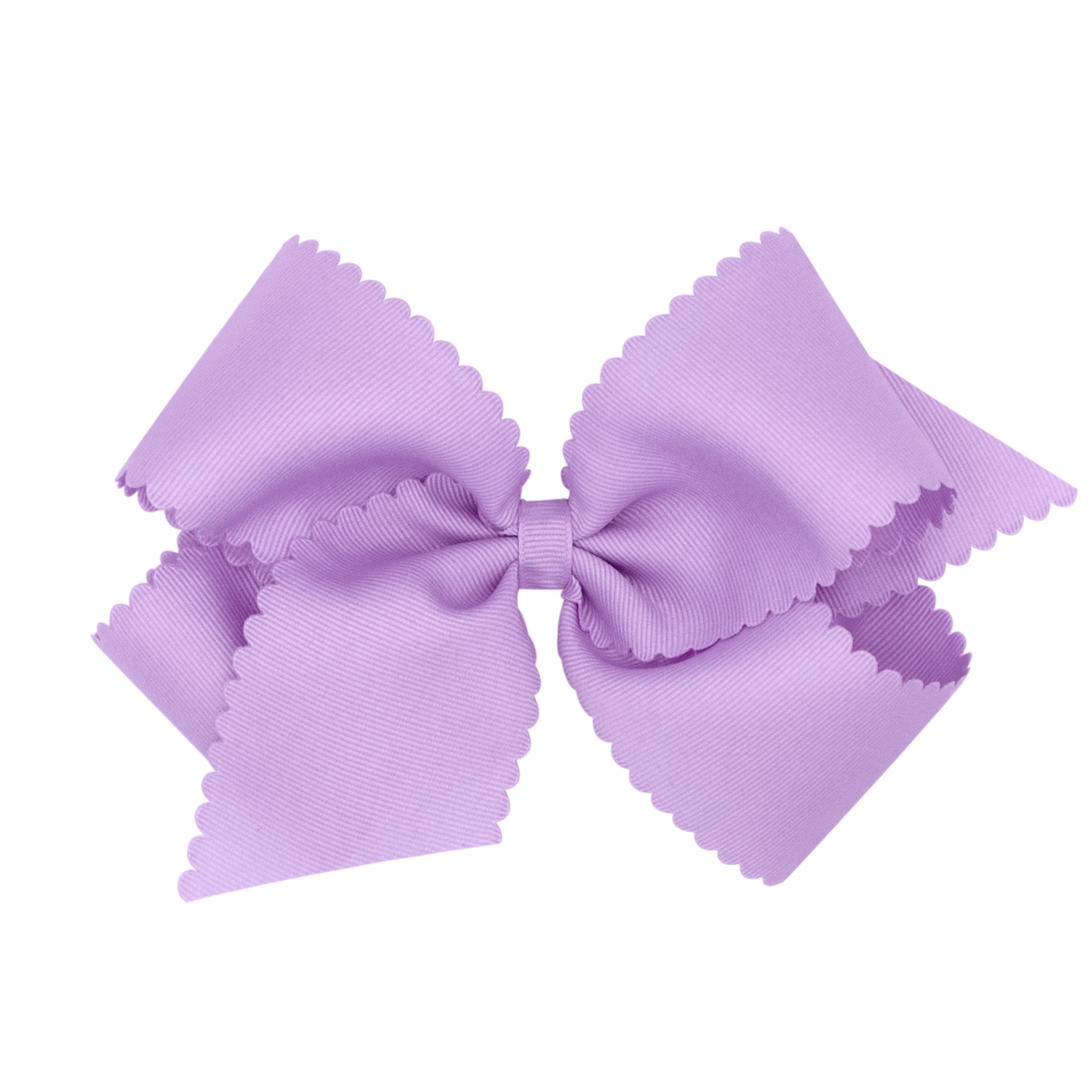 Wee Ones King Grosgrain Hair Bow w/ Scalloped Edge
