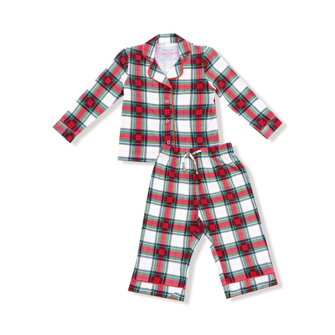 Angel Dear Holiday Plaid Kids L/S Coat Style W/Pant 981-F25-HPL 5209