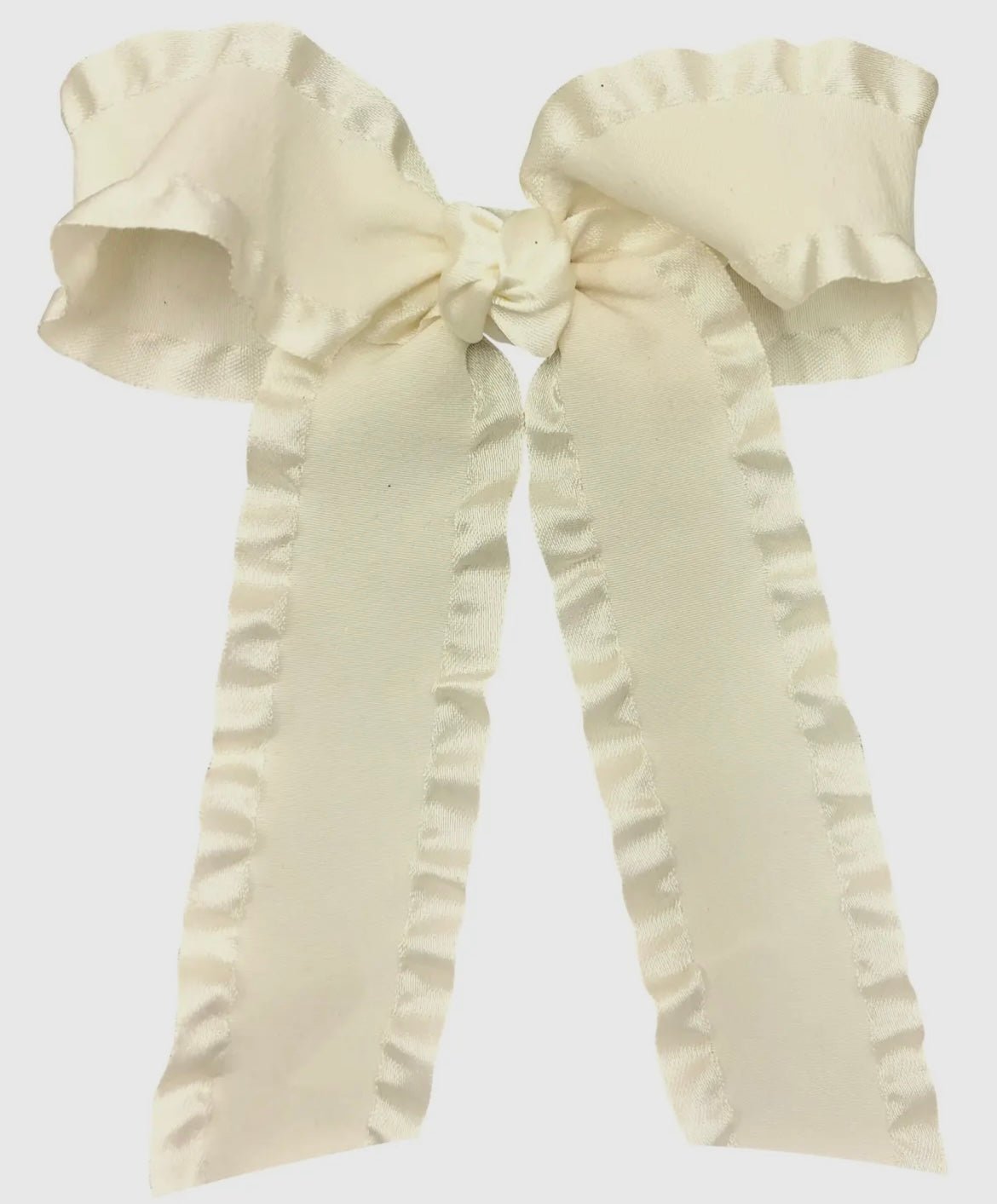 Beyond Creations Double Ruffle Large Bow w/ 6" Tails