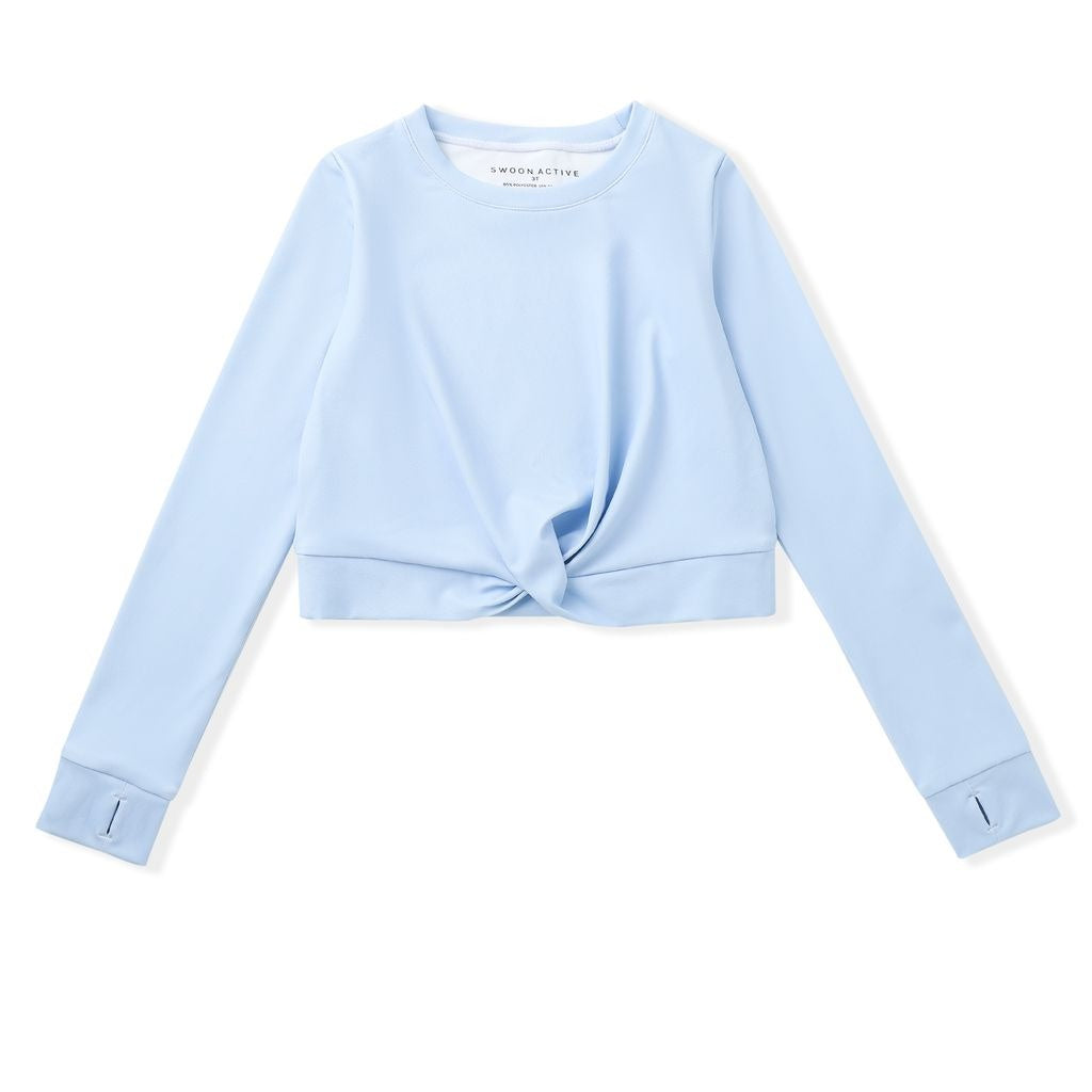 Swoon Baby Blue Knot Top AF2518 5208