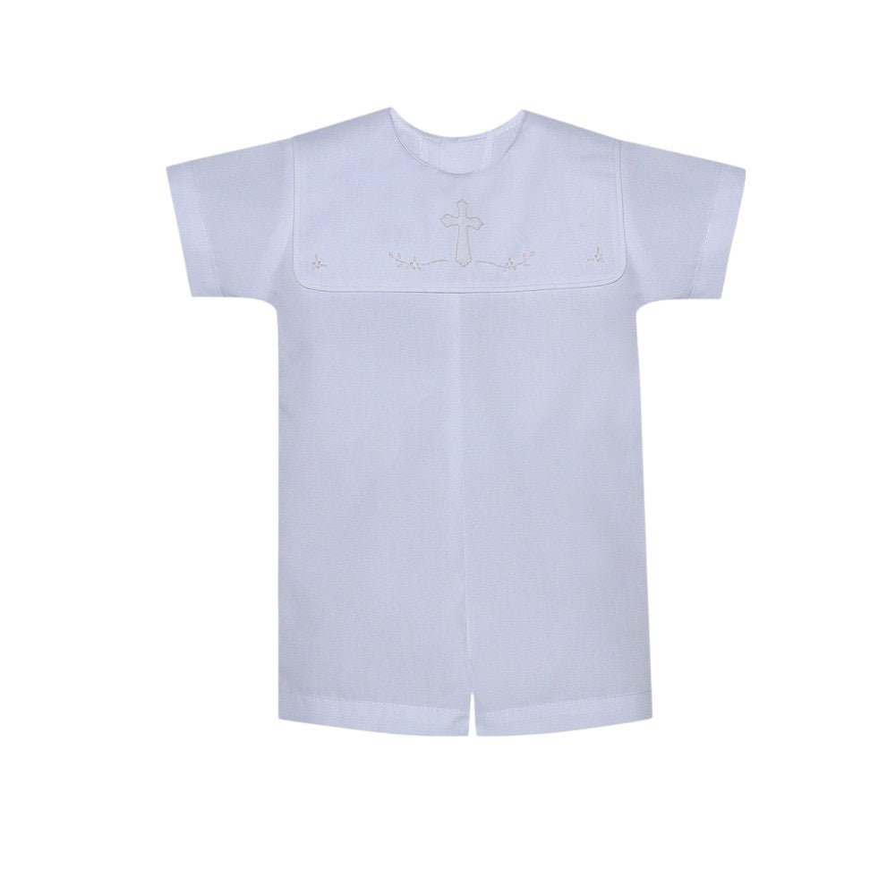 Baby Sen White Ellis Boy Romper Cross BR309 5201