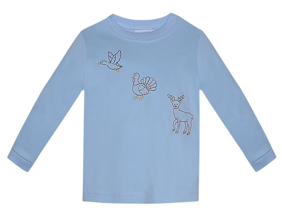 Remember Nguyen Houston Long Sleeve Blue Shirt Open Season HLS-B-OS 5205