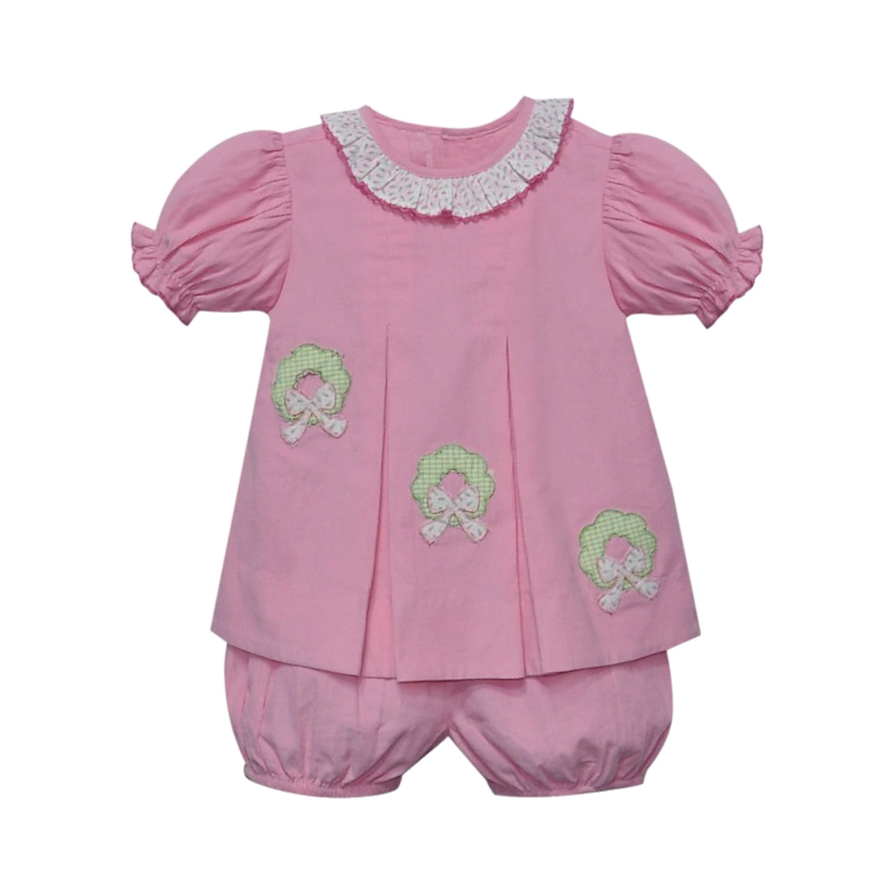 Remember Nguyen Pink Reese Bloomer Set Wreath W/Bow 913BS25 5207
