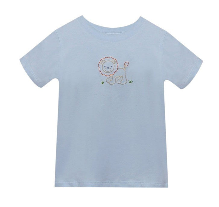 Baby Sen Blue Forest Shirt Lion BS924S25 5205
