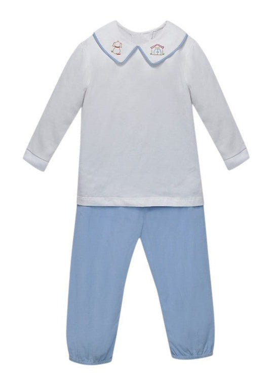 Baby Sen Beau Boy Pant Set Dog House BS913SS25 5205